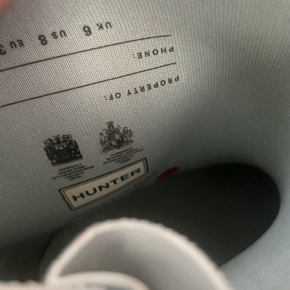 Hunter Women 8 Refined Stud Waterproof Biker Boot Sea Spray - Picture 7 of 12